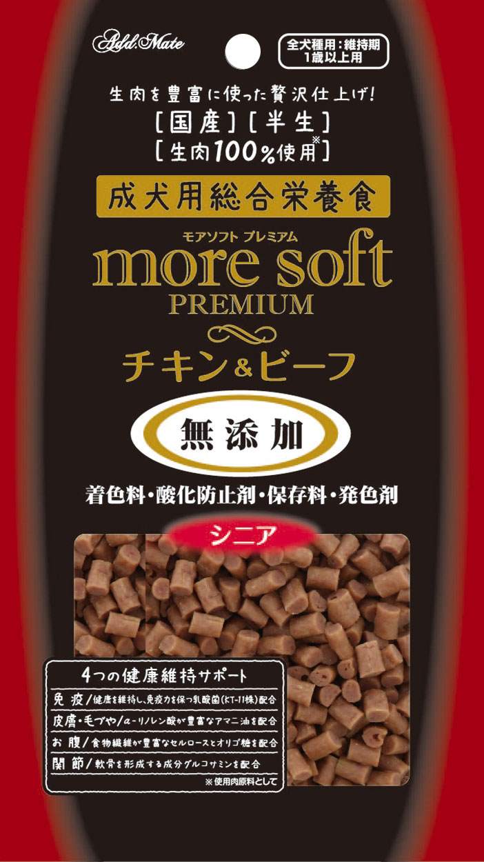 Add.Mete more　softプレミアム　チキン＆ビーフ　シニア　60g