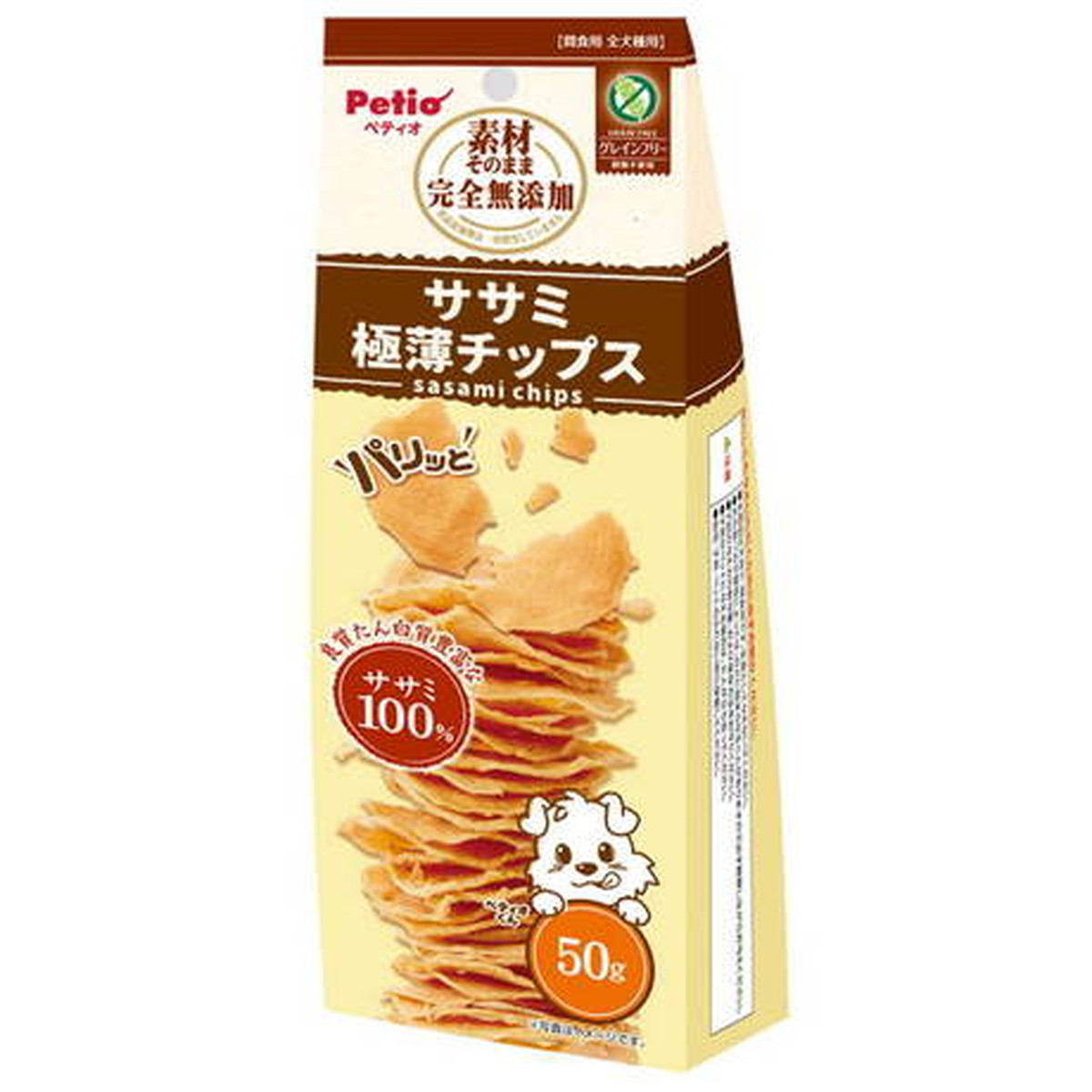 素材そのまま 無添加 ササミ パリッと 極薄チップス 50g