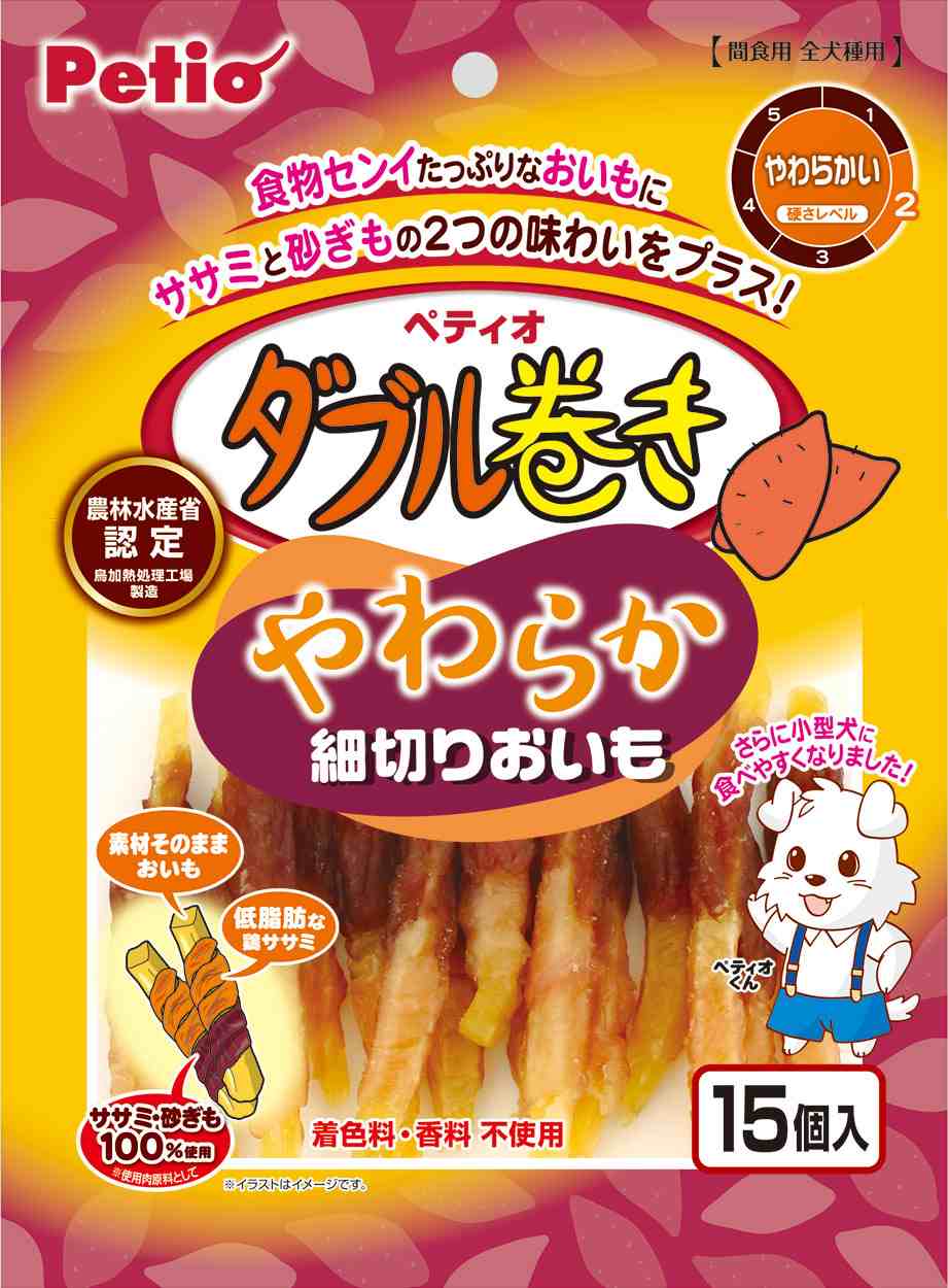 ペティオ ダブル巻き　やわらか細切りおいも 15個