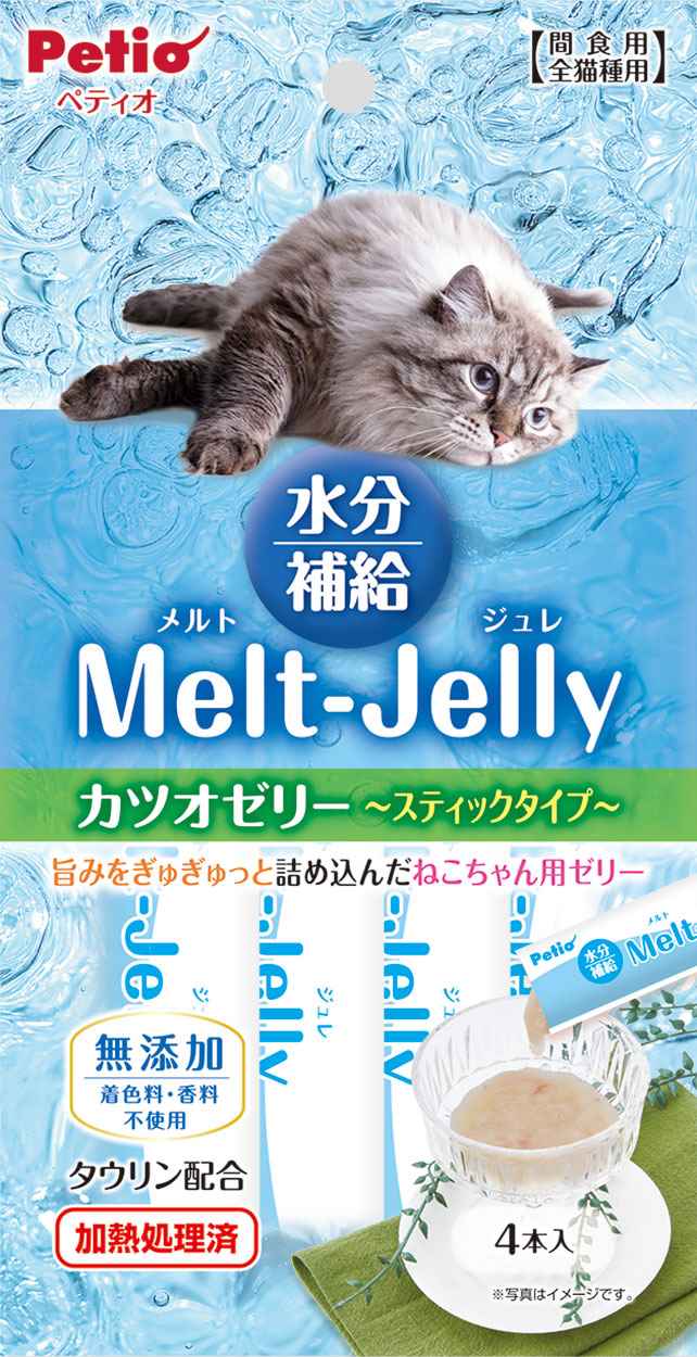 ペティオ メルトジュレ　水分補給　カツオゼリー　スティックタイプ 4本