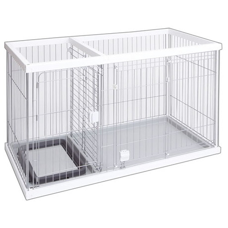 トイレのしつけが出来る ドッグルームサークル ワイド ホワイト