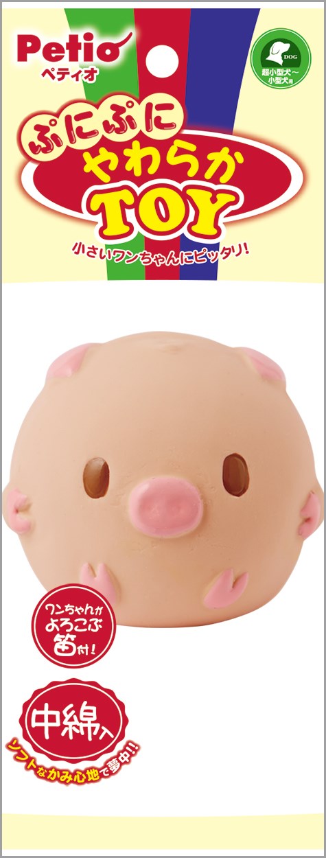 ペティオ ぷにぷにやわらかTOY　ブタ