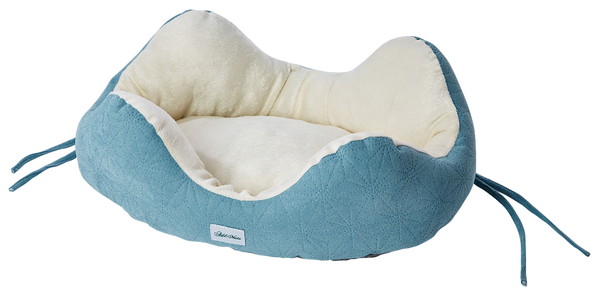 どこからでも乗り降りしやすい パピーベッド ターコイズ