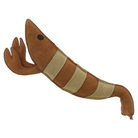 猫用 おもちゃ けりぐるみ タフレザー 最強のエビ