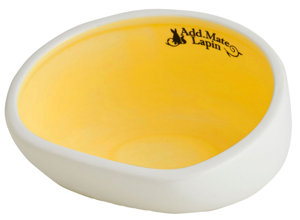 Add.Mete うさぎ用食器　食べこぼしにくい陶器製ラビットディッシュ