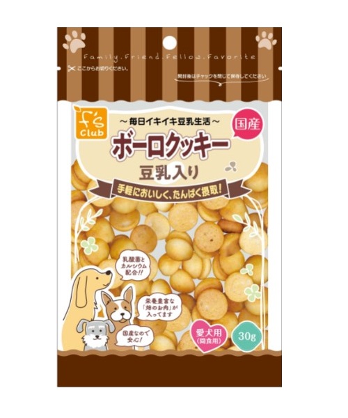 FsClub 豆乳生活ボーロクッキー おから風味 30g