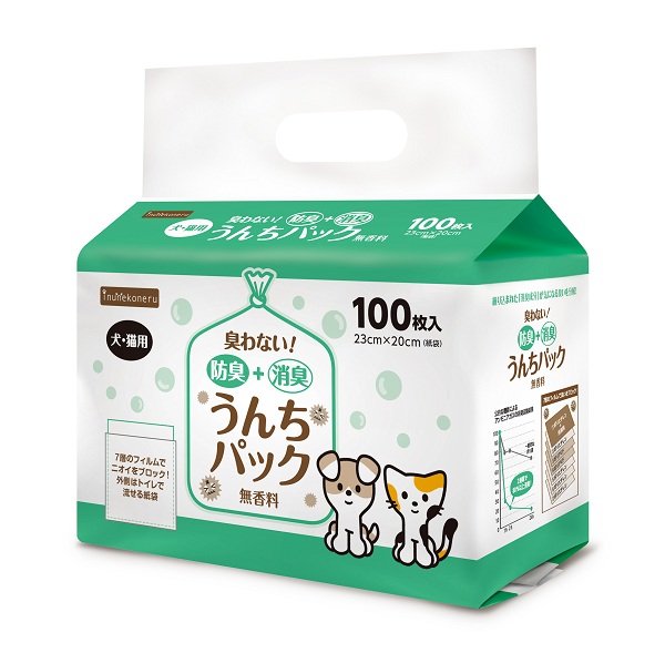 inunekoneru 防臭＋消臭！うんちパック 100枚