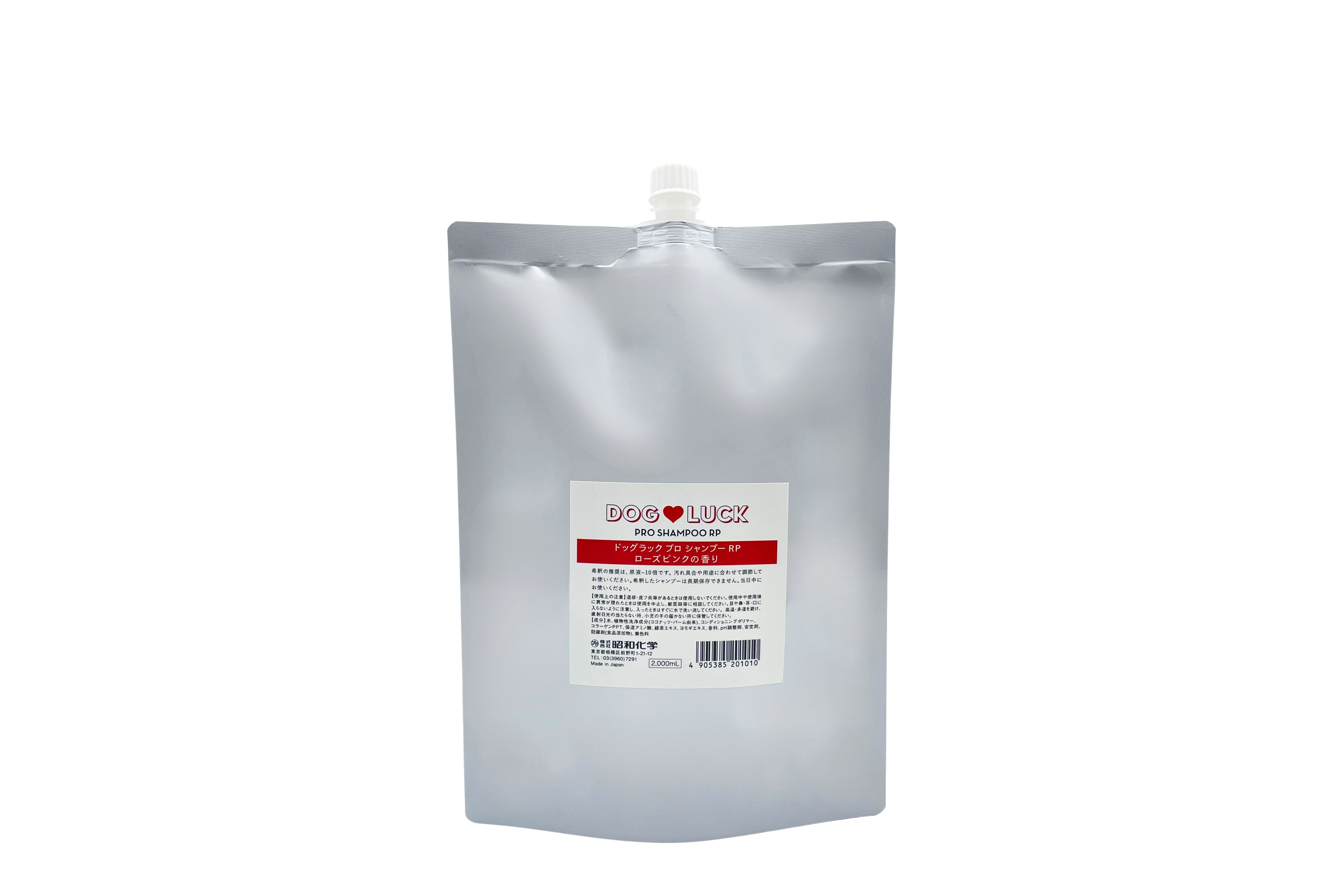 ドッグラック プロ シャンプー ローズピンクの香り 2L