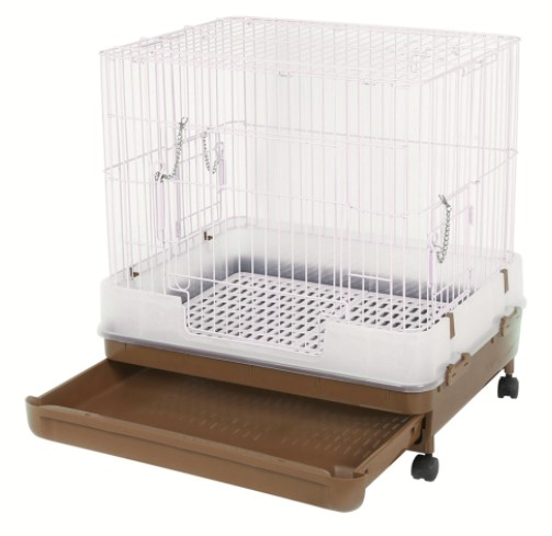 うさぎのカンタン おそうじ ケージ H60 ブラウン
