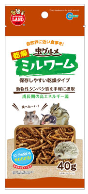 虫グルメ 乾燥 ミルワーム