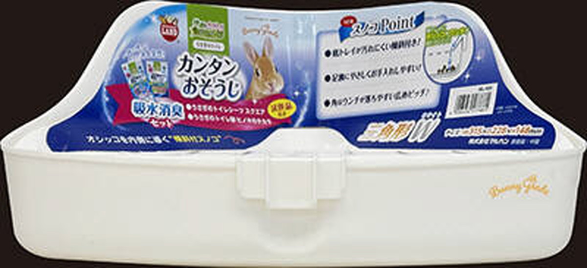 うさぎのカンタンおそうじトイレ 三角形W 吸水消臭セット