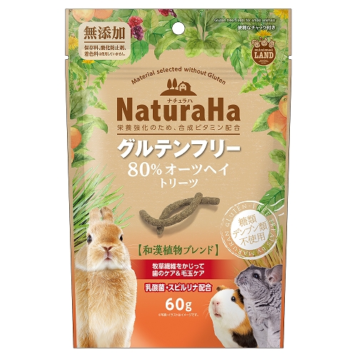 ナチュラハ グルテンフリー 80%オーツヘイトリーツ60g ML‐610