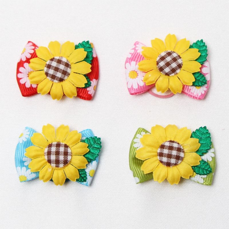 サン フラワー リボン 50個