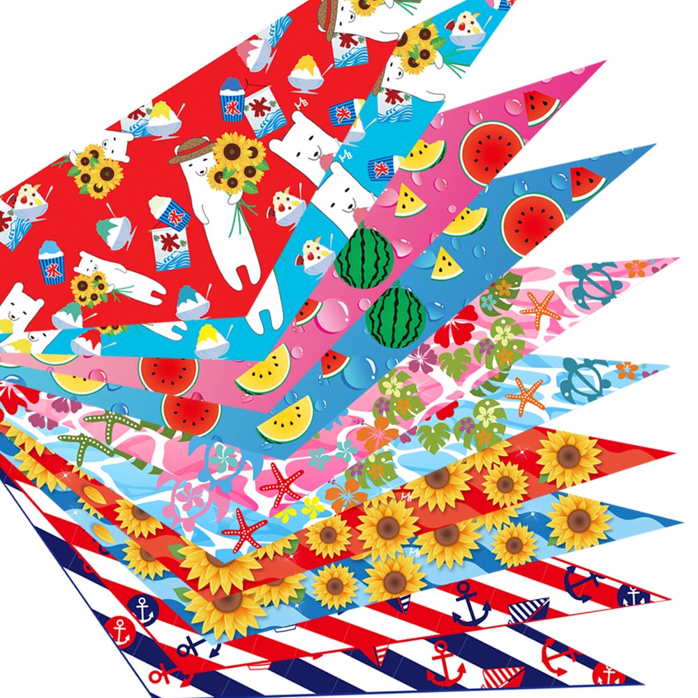 デザインバンダナサマーアソート10枚 7093SS