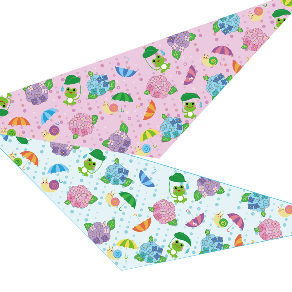 雨模様バンダナ10枚 【サイズ：SS/S/M】 7150SS