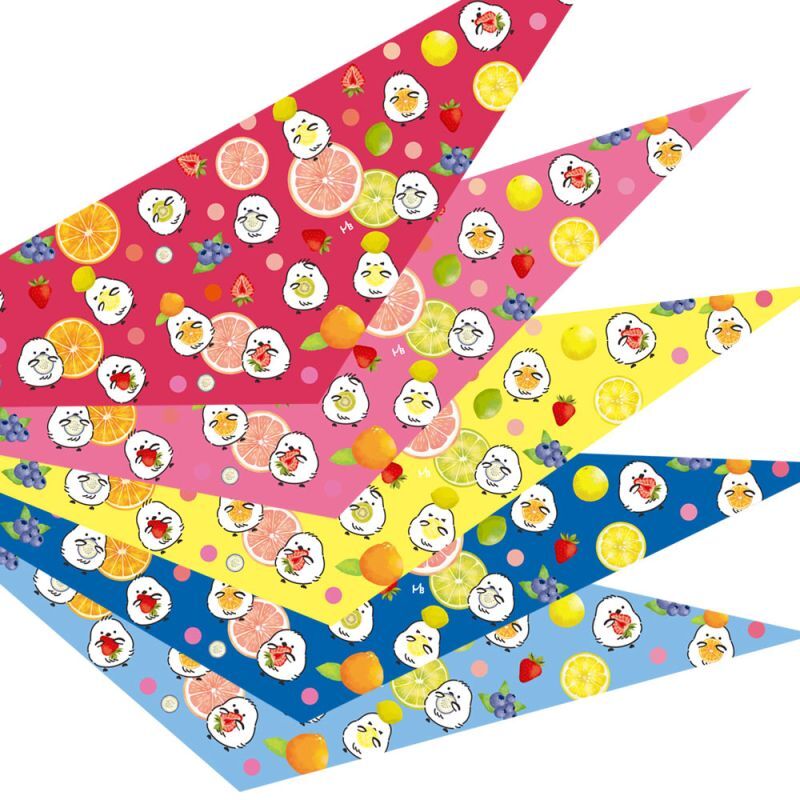 フルーツ大好きバンダナ10枚 【サイズ：SS/S/M】 7151S