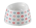 ワンちゃんの高さがある 食器 Sサイズ 水玉