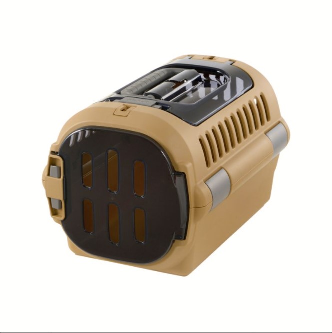 キャンピング キャリー ファイン ダブルドア Mサイズ ブラウン