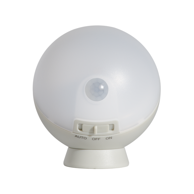 てのりまんまるセンサーライト ペールグレー