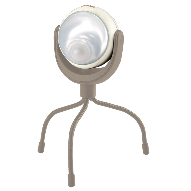 ここにもそこにもまんまるセンサーライト モカベージュ