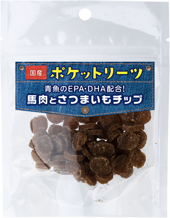 ポケットリーツ馬肉とさつまいもチップ２５ｇ