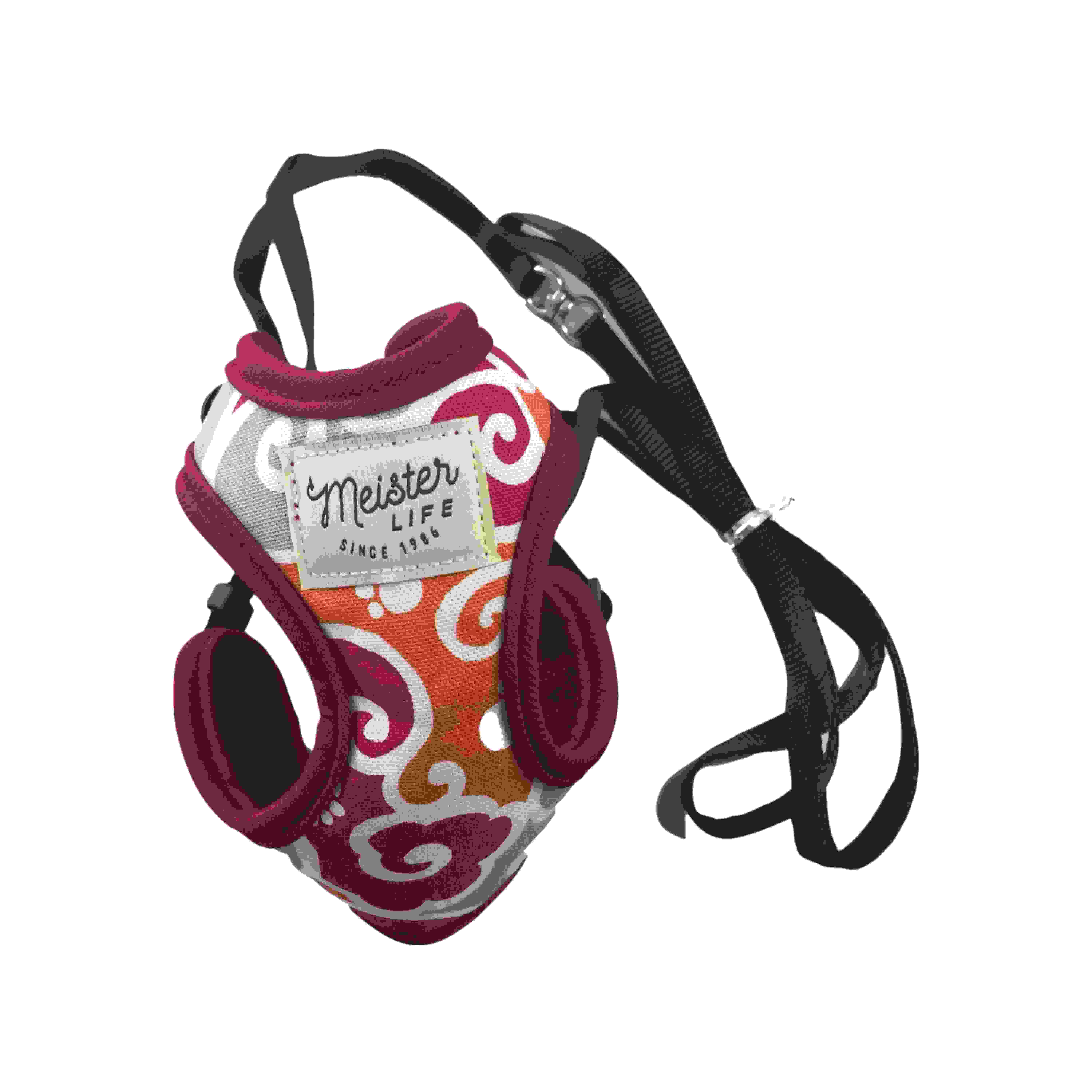 マイスターライフ CATソフティハーネスリード　カラクサ SS　レッド