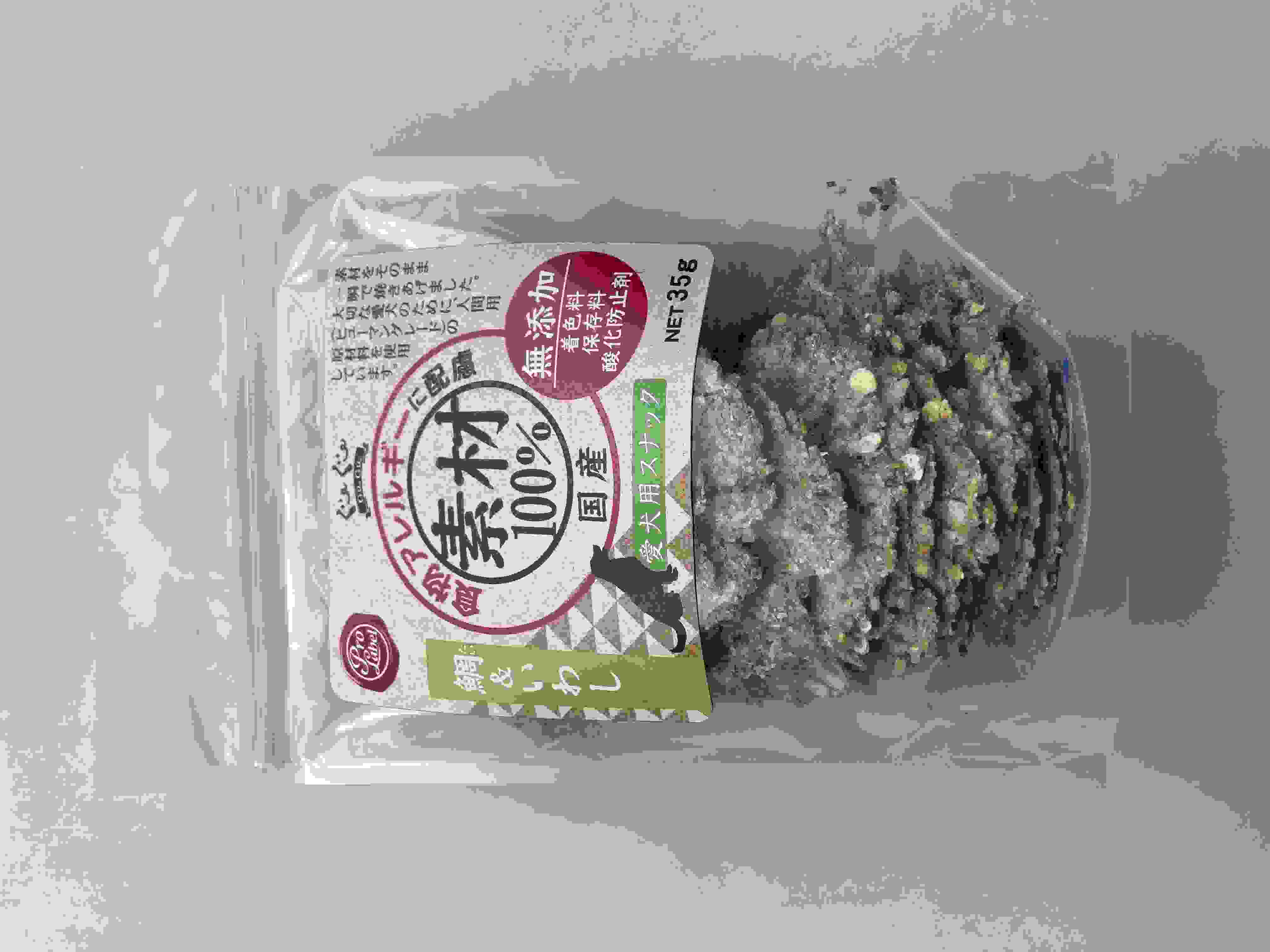 ぐーぐー 素材100％ 犬用 鯛＆いわし 35g