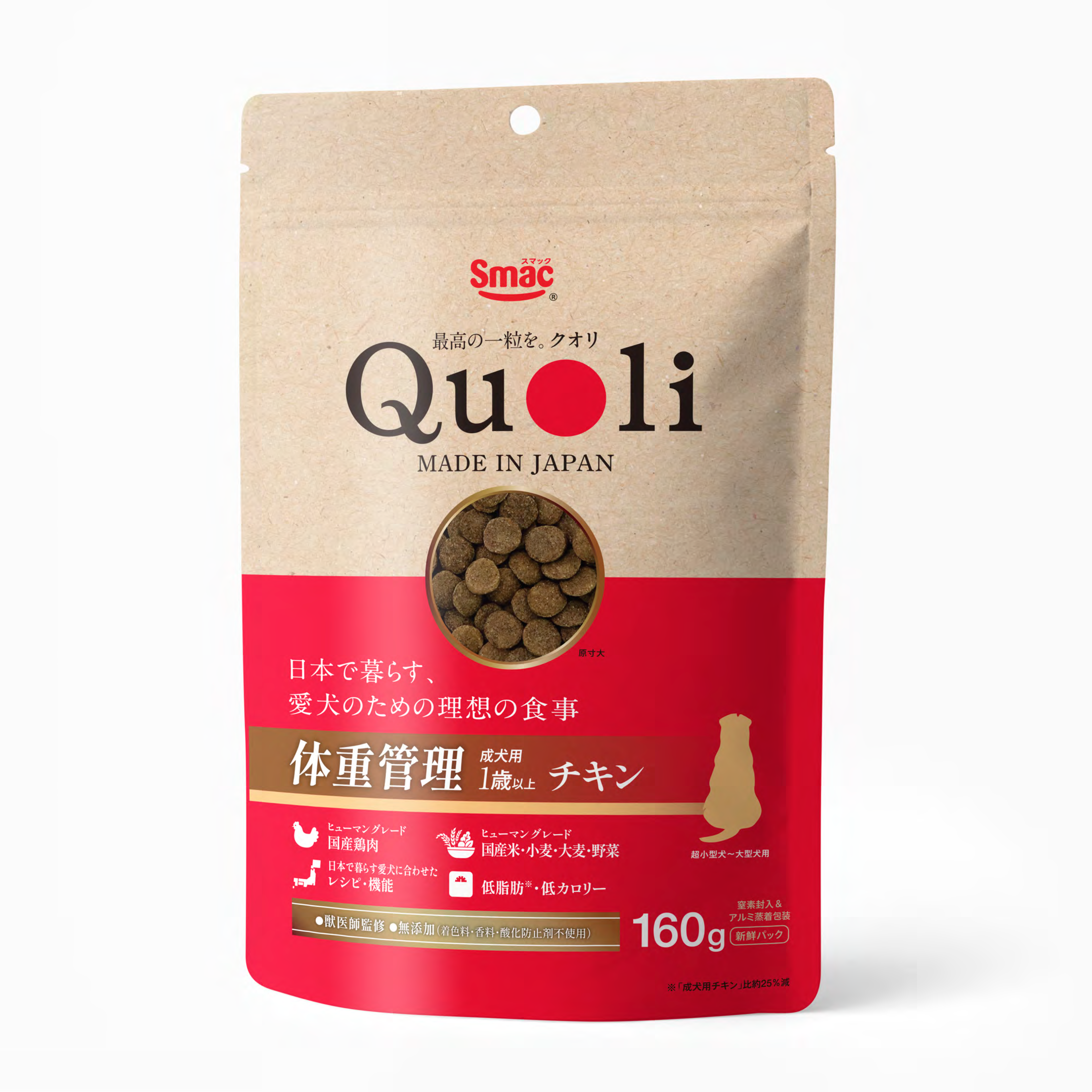 Quoli 体重管理 成犬用 ﾁｷﾝ１６０ｇ