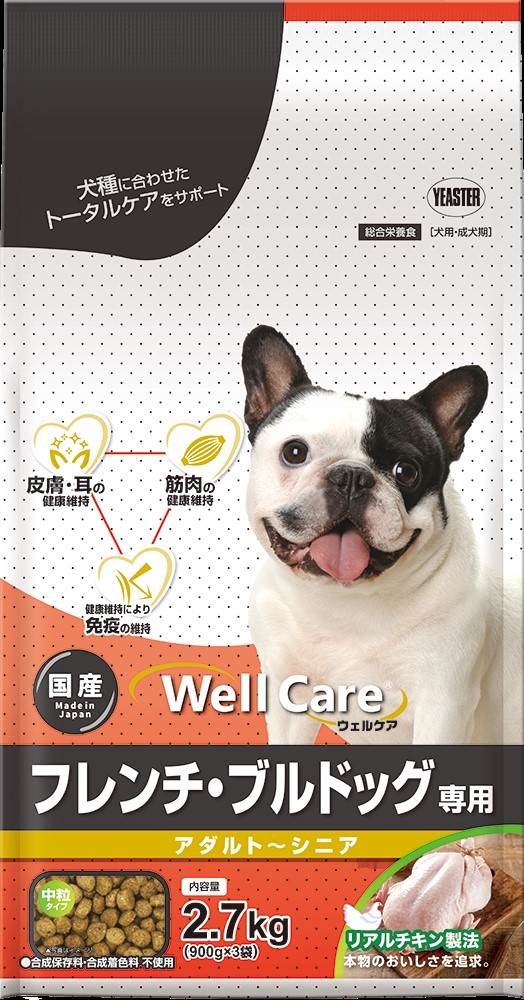 ウェルケア フレンチ・ブルドッグ専用　アダルト‐シニア 2.7kg