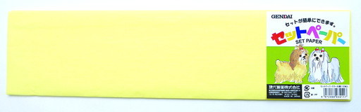 セットペーパー カラー 大 100枚入り イエロー