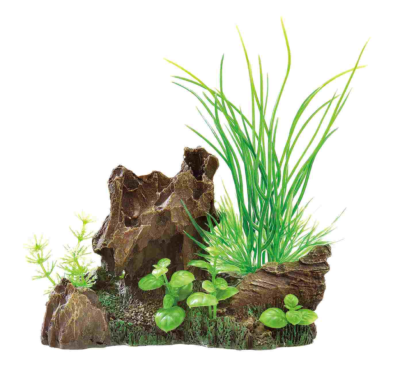 ジェックス 癒し水景　MIXプランツ　ロック茶