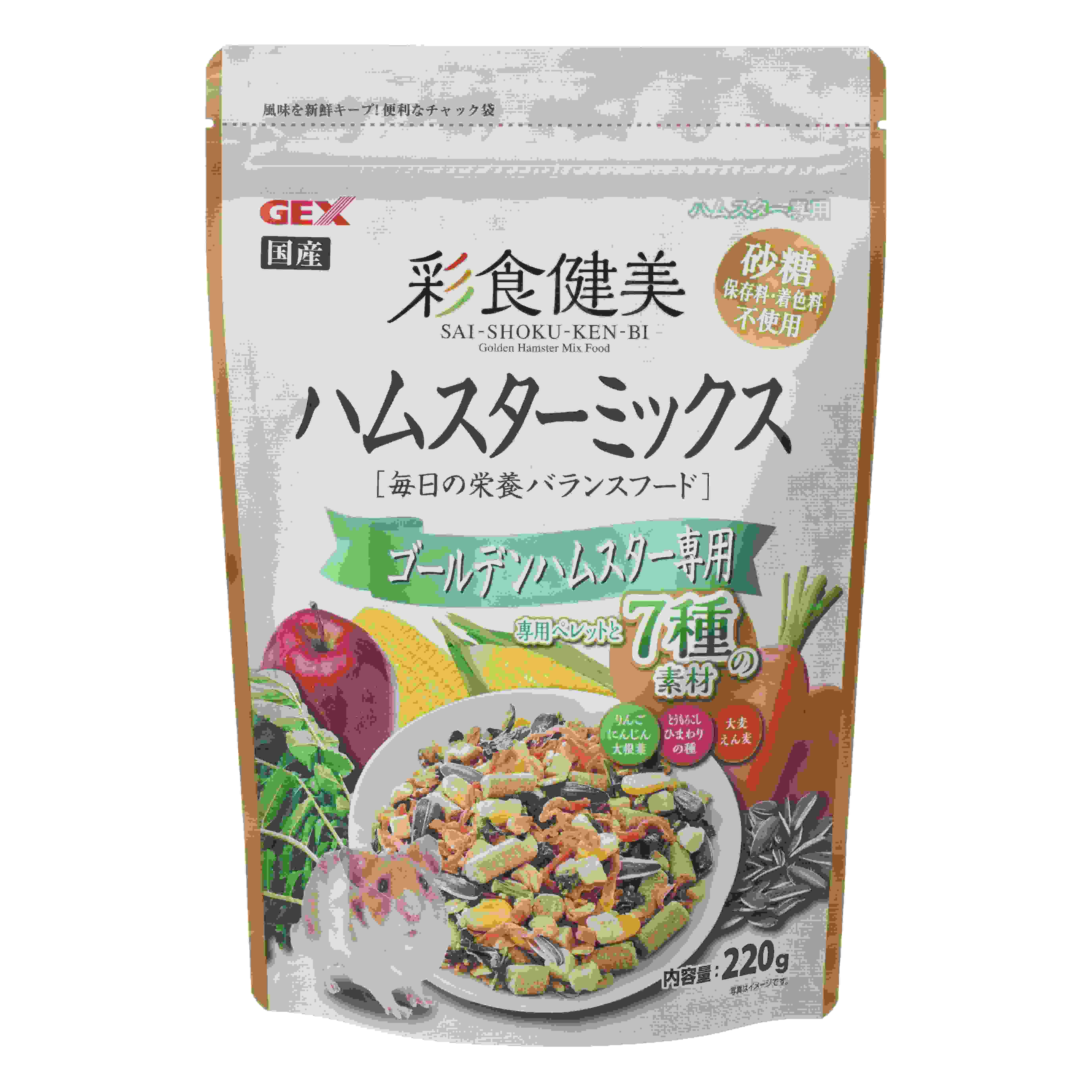ジェックス 彩食健美　ハムスターミックス　ゴールデンハムスター専用 220g