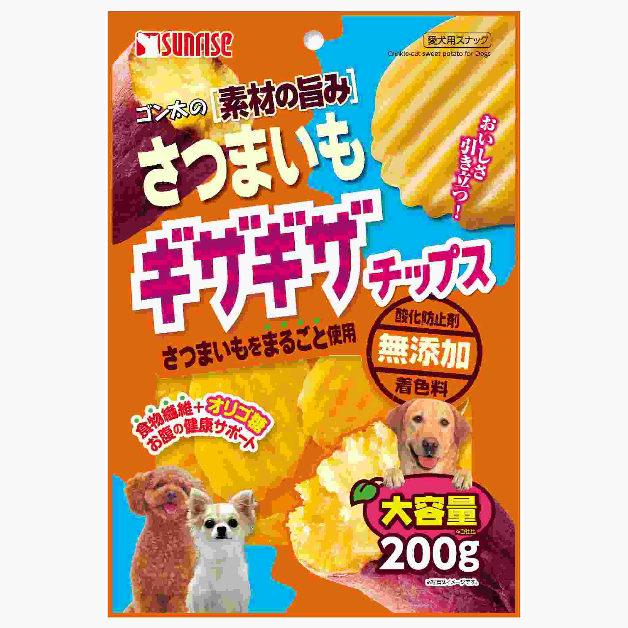ゴン太の素材の旨み　さつまいも　ギザギザチップス　200g