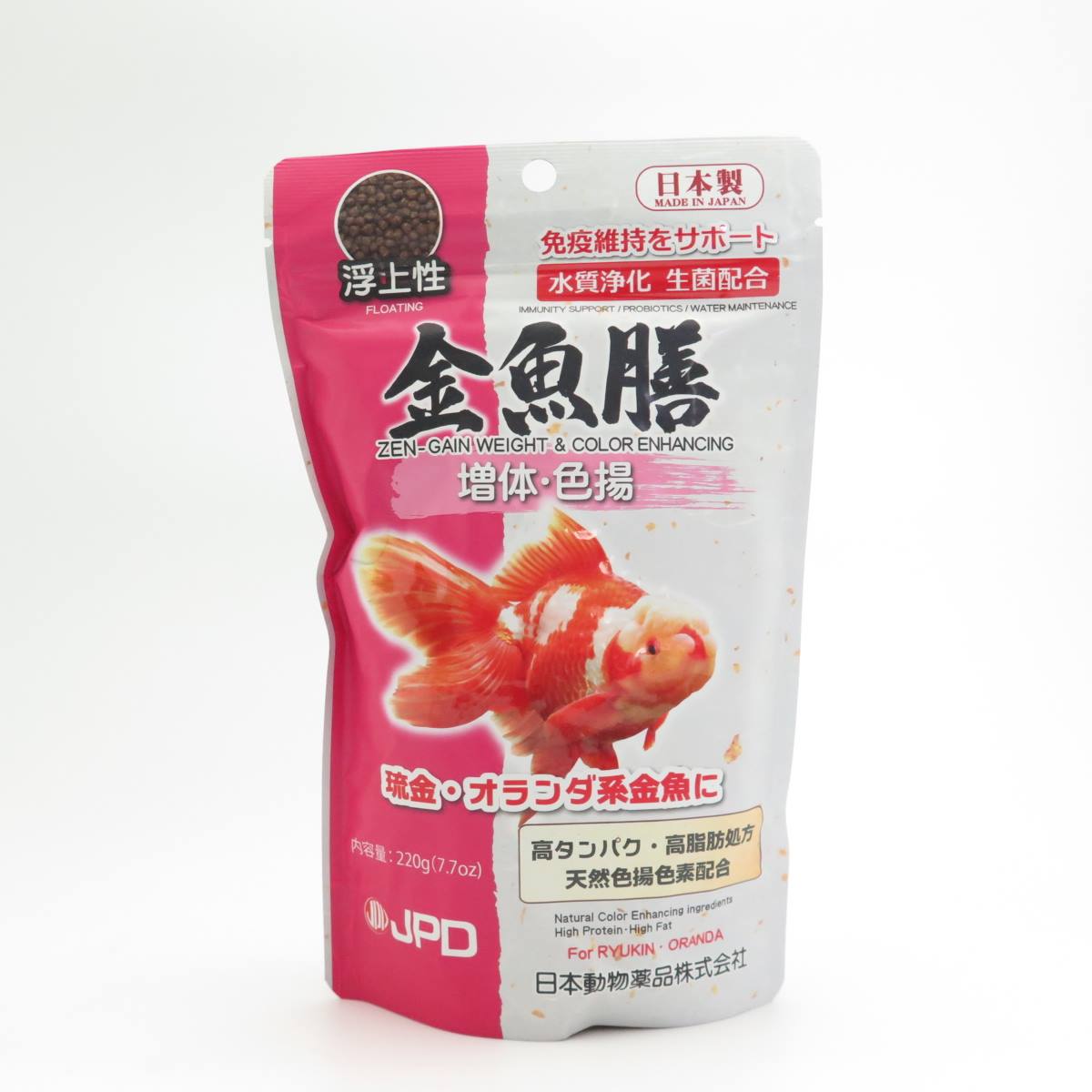 JPD 金魚膳　増体・色揚　浮上性 220g