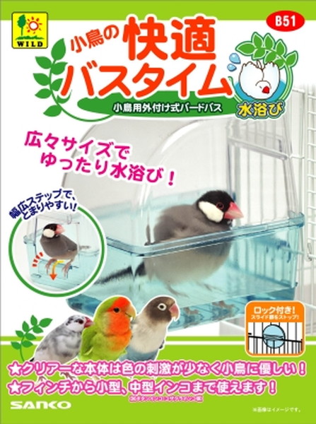 小鳥の快適バスタイム