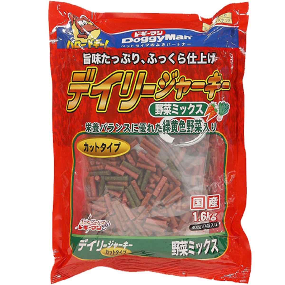 ドギーマン デイリージャーキー野菜ミックスカットタイプ 1.6kg