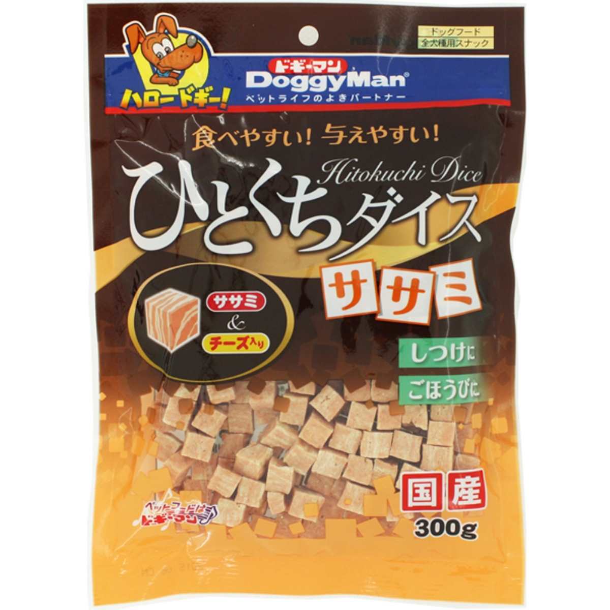 ドギーマン ひとくちダイス　ササミ 300g