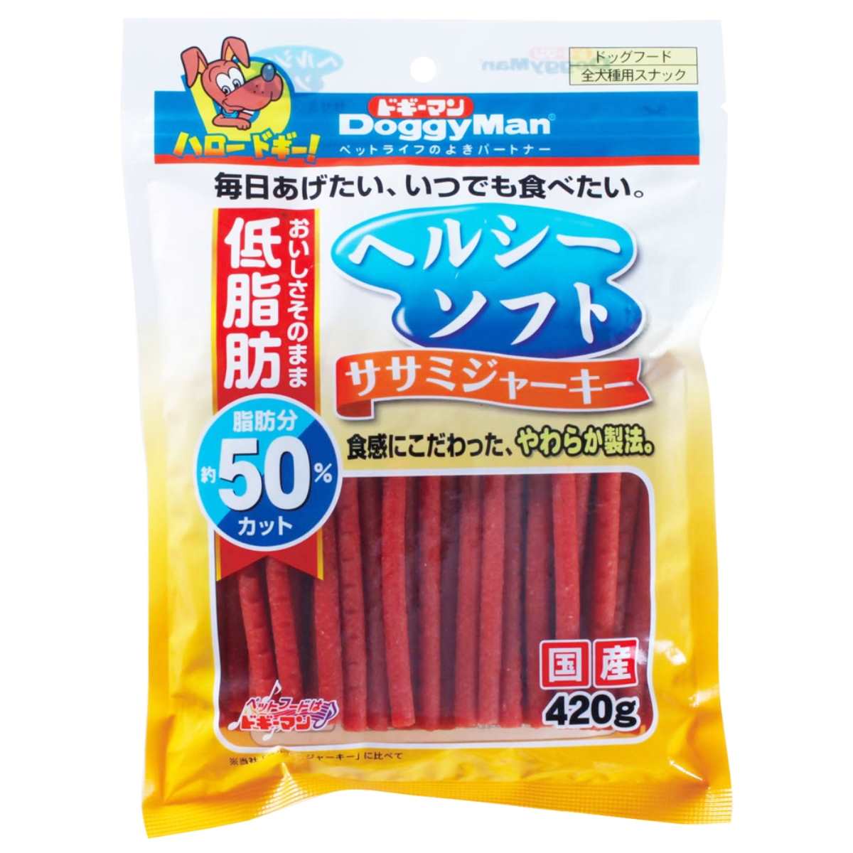 ドギーマン ヘルシーソフトササミジャーキー 420g