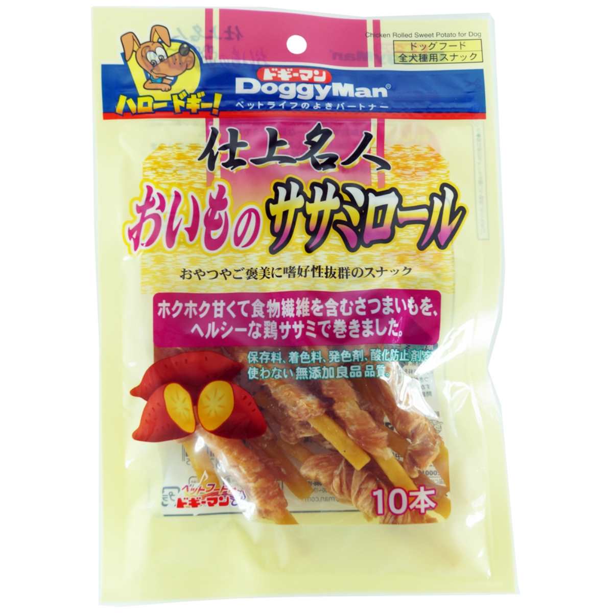 ドギーマン 仕上名人　おいものササミロール 10本
