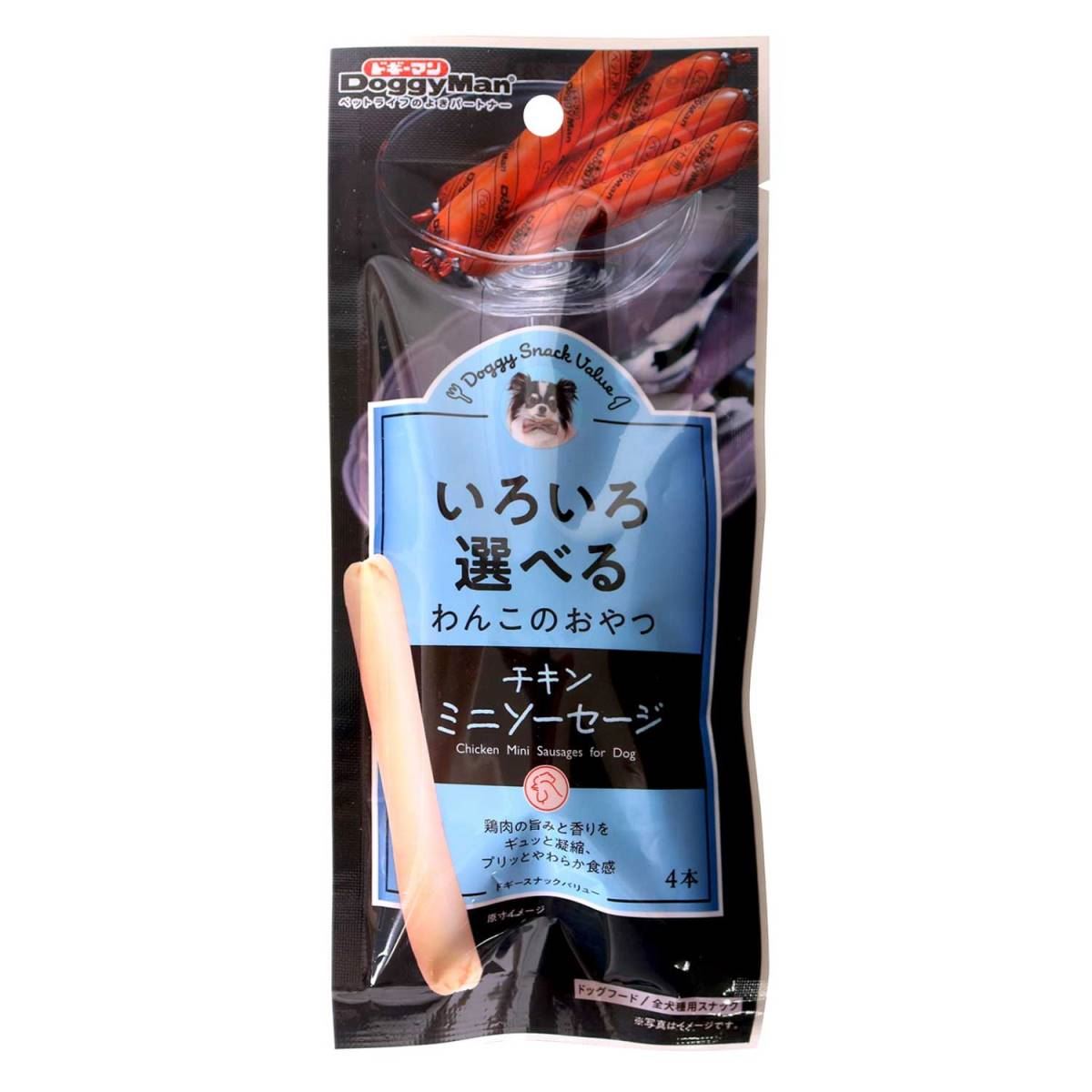 ドギーマン ドギースナックバリュー　チキンミニソーセージ 4本