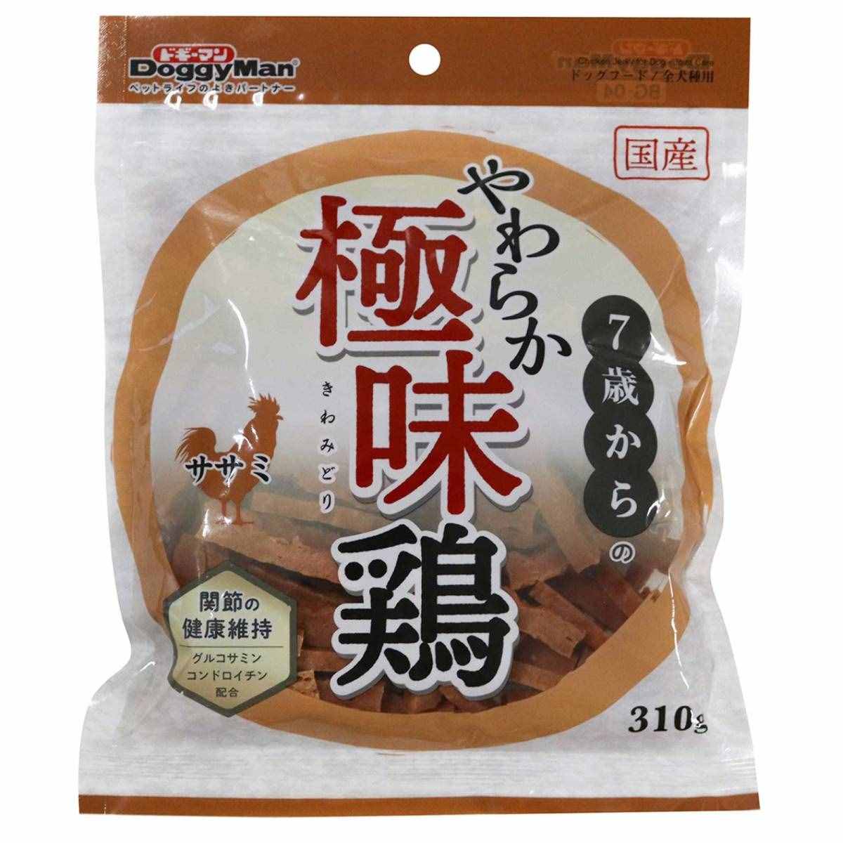 ドギーマン 7歳からのやわらか極味鶏ササミ 310g