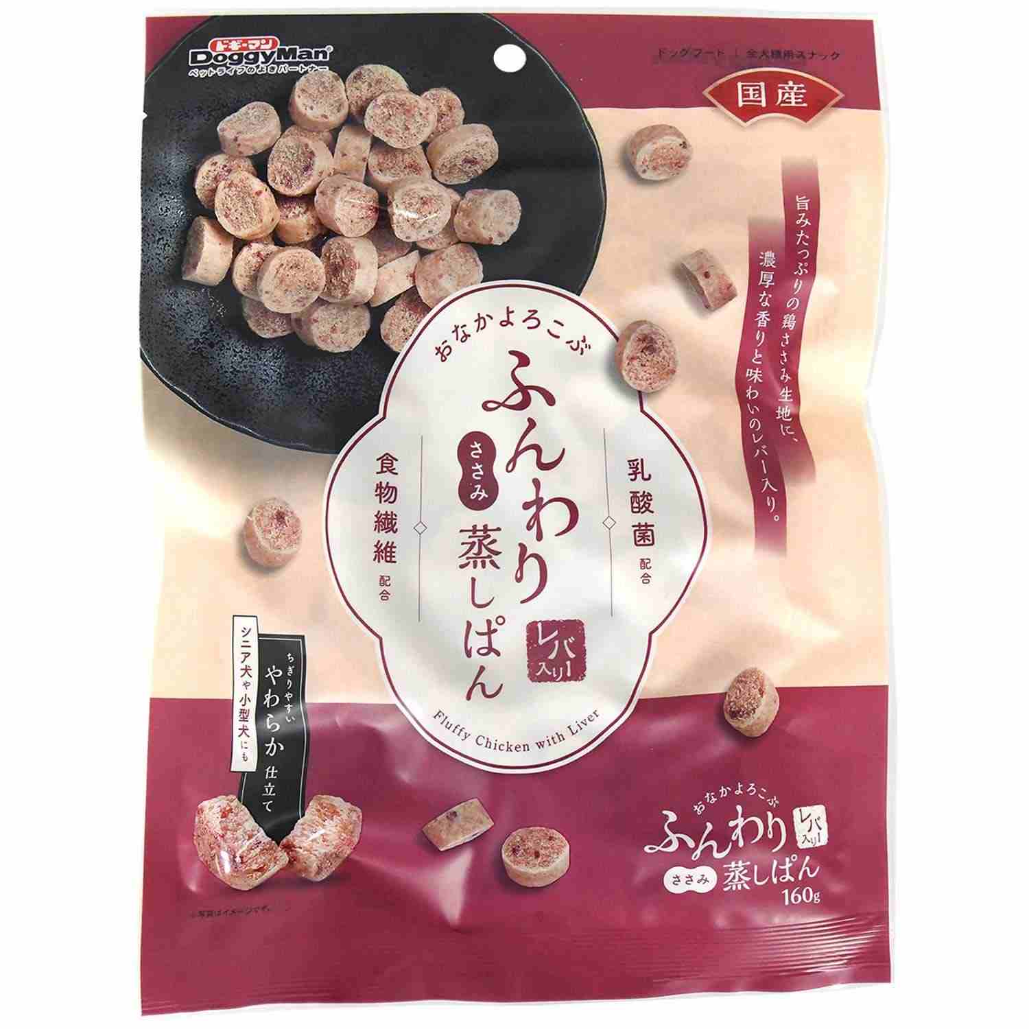 おなかよろこぶ　ふんわりささみ蒸しぱん　レバー入り 160g