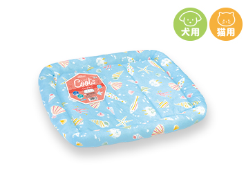 クールズ ふち付きマット うみのなか ブルー