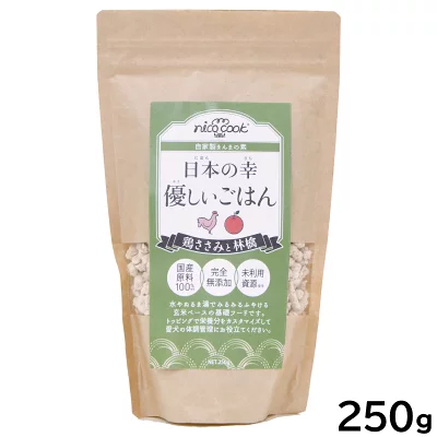 niko cook 日本の幸 優しいごはん 鶏ささみと林檎250ｇ