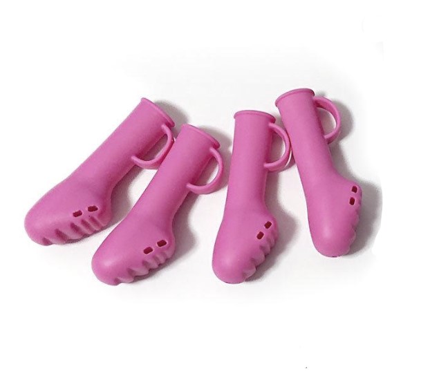 犬用オールシーズンブーツ　パウテクト　レインブーツタイプ ピンク【サイズ 3S SS S M L】3S