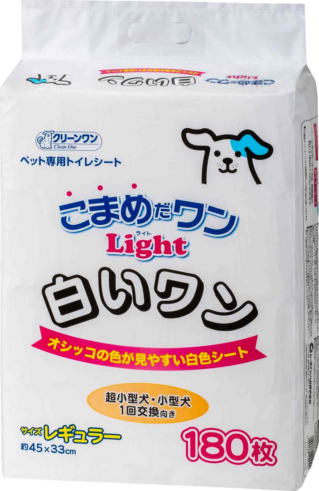 クリーンワン こまめだワンLight　白いワン レギュラー 180枚