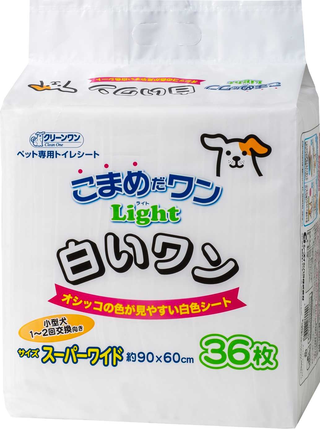 クリーンワン こまめだワンLight　白いワン スーパーワイド 36枚