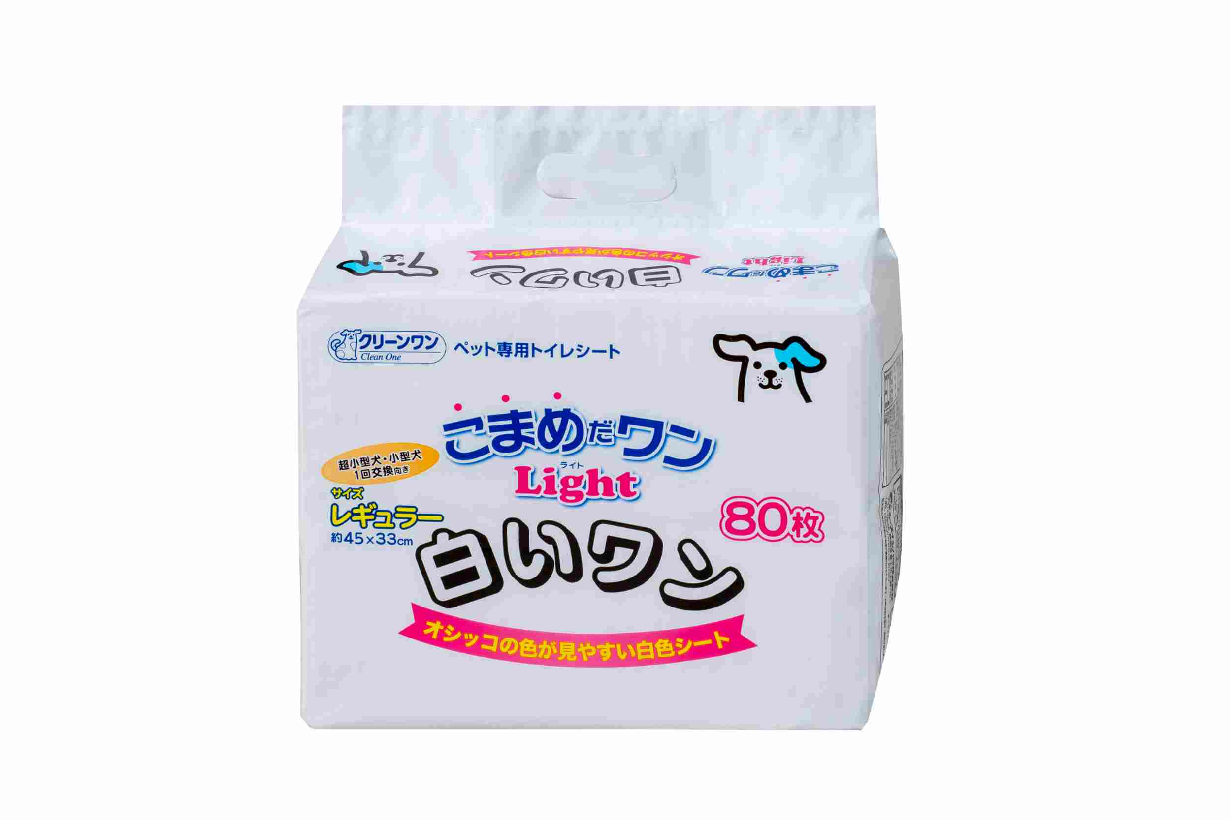 クリーンワン こまめだワンLight　白いワン レギュラー 80枚