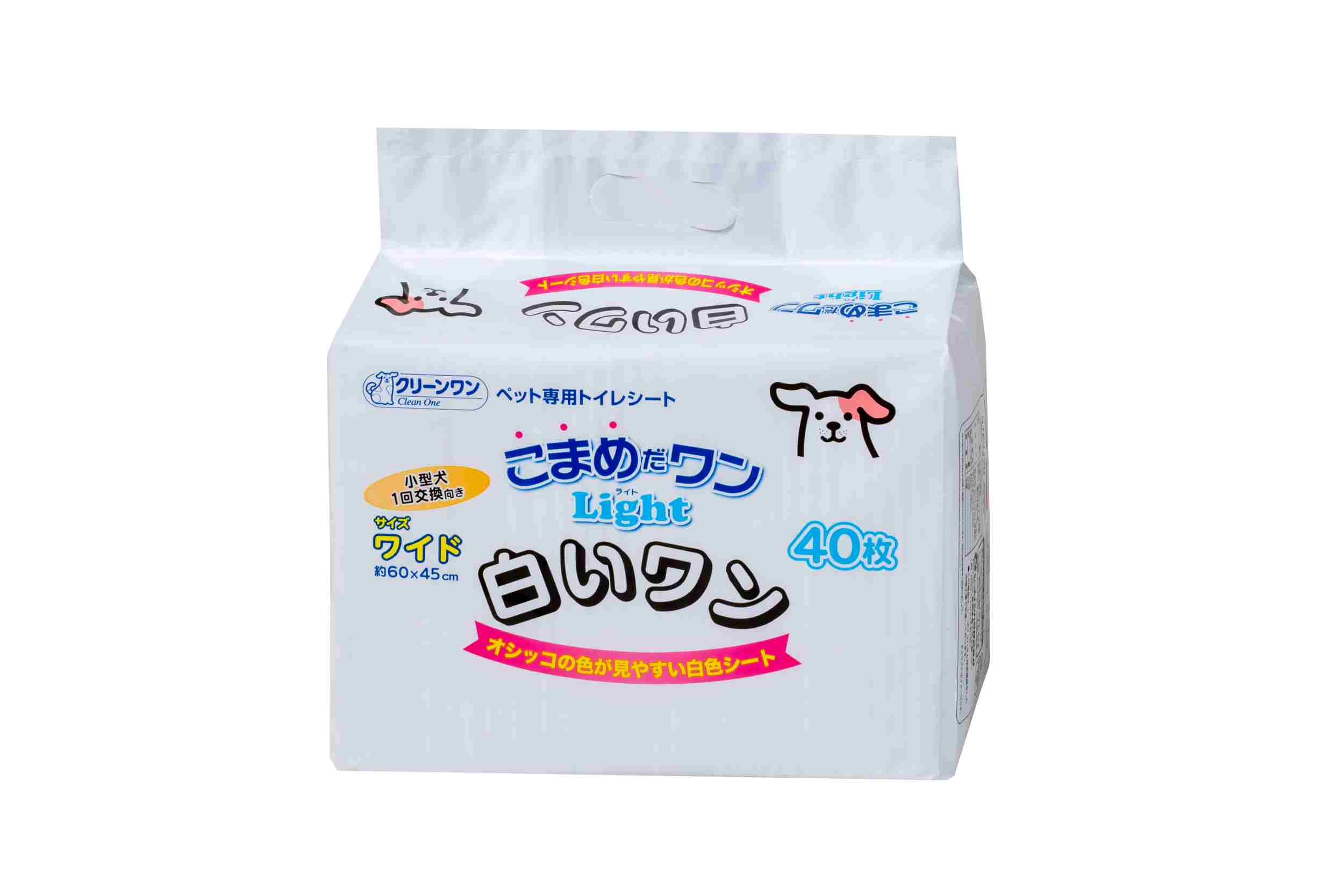 クリーンワン こまめだワンLight　白いワン ワイド 40枚