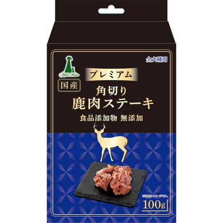 アドメイト プレミアム 角切り 鹿肉ステーキ 100g